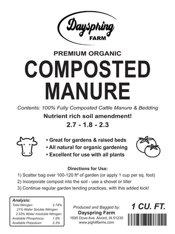 Dayspring Farm Composted Manure