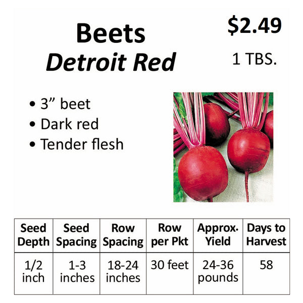 Beets - Detroit Dark Red (seeds)