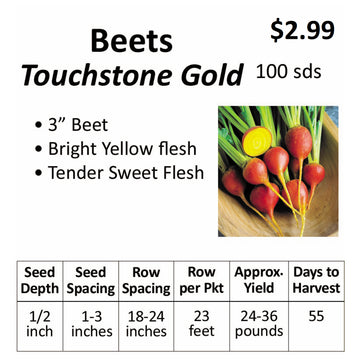 Beets - Touchstone Gold (seeds)