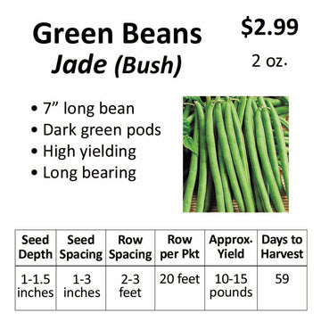 Beans - Green Bean Jade (seeds)