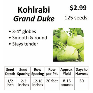Kohlrabi - Grand Duke (seeds)
