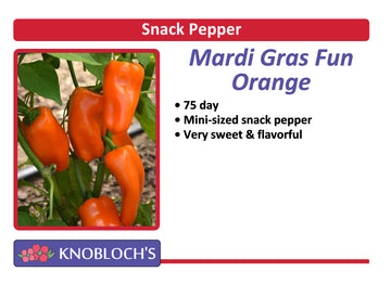 Pepper - Snack Pepper Mardi Gras Fun Orange